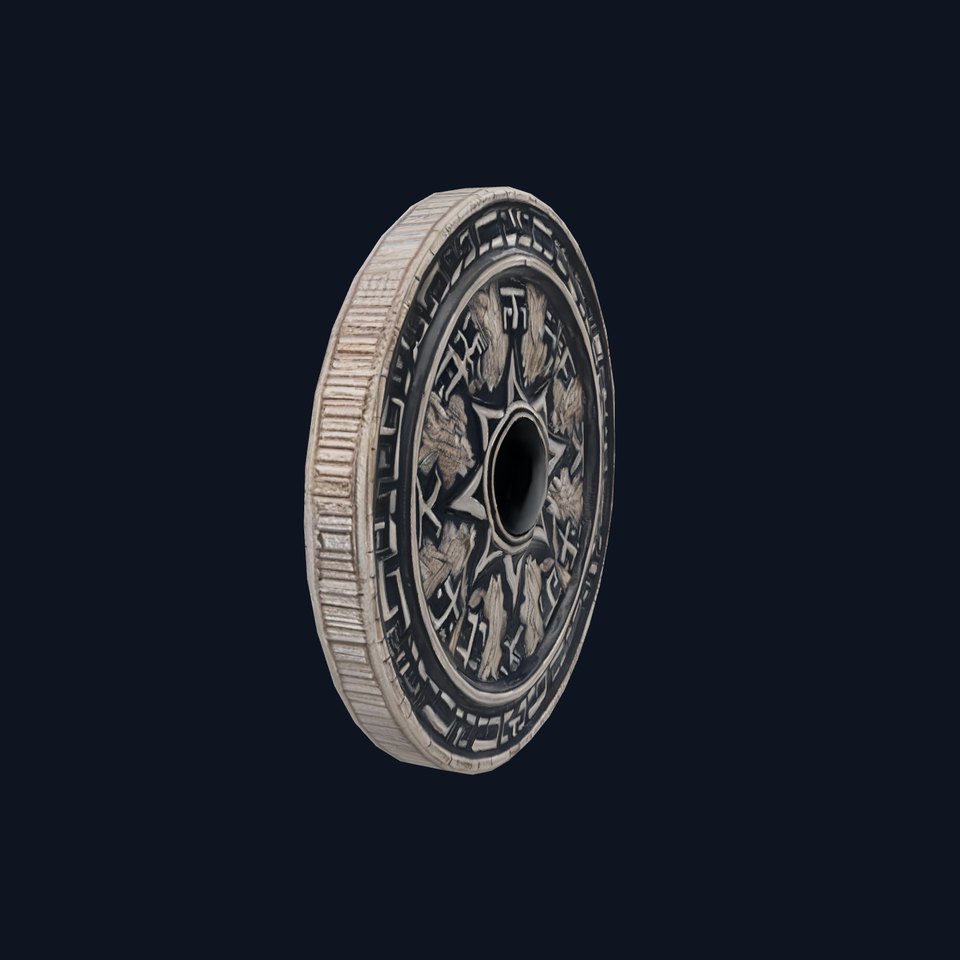 Ornate Silver Medallion model pack